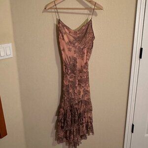 Betsey Johnson Pink and Black formal dress